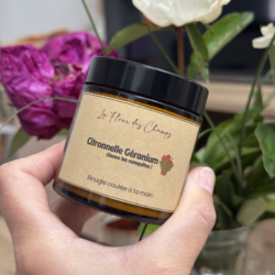 Bougie Citronnelle Géranium - anti moustiques
