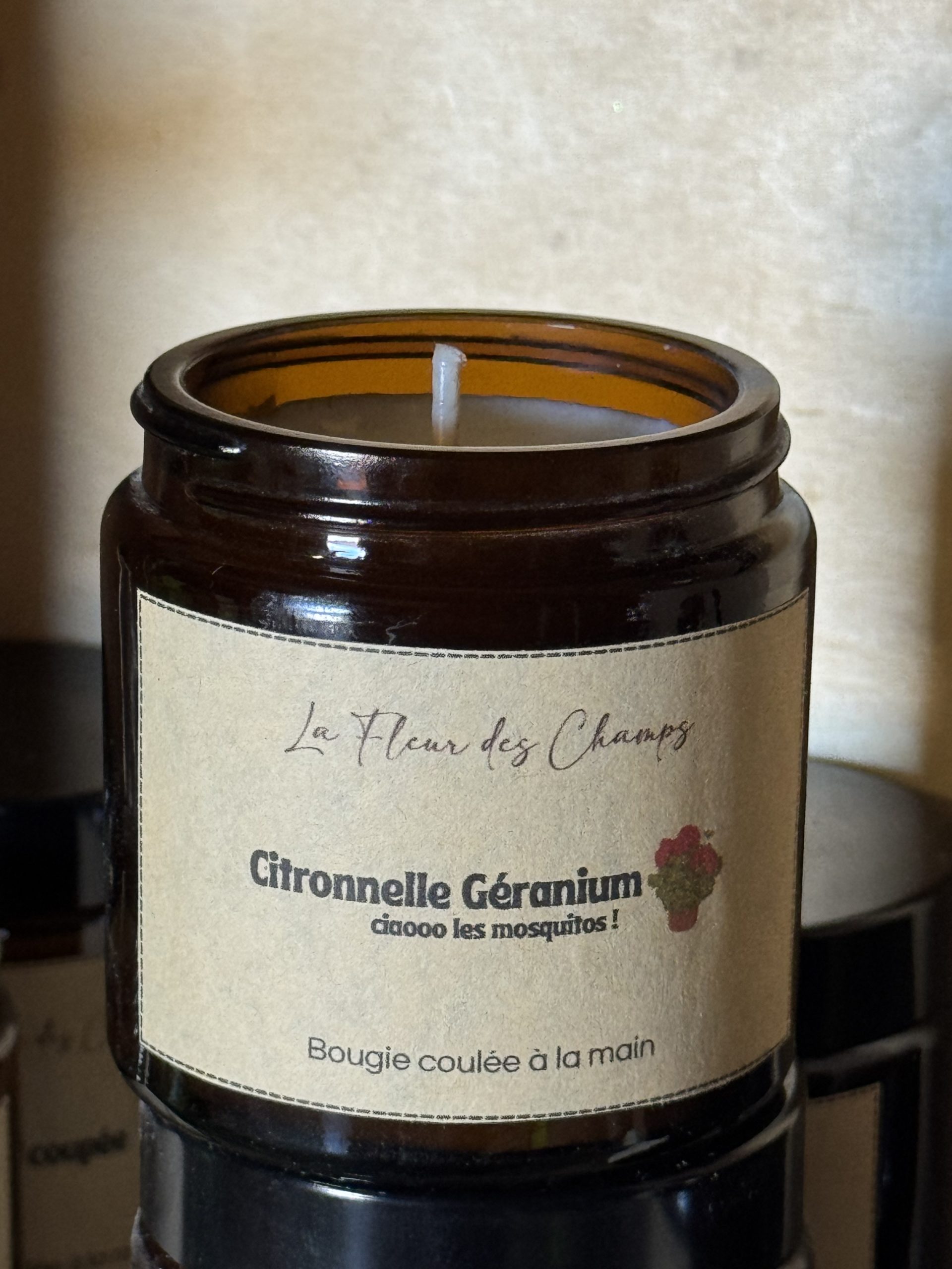 Bougie Citronnelle Géranium - anti moustiques – Image 2