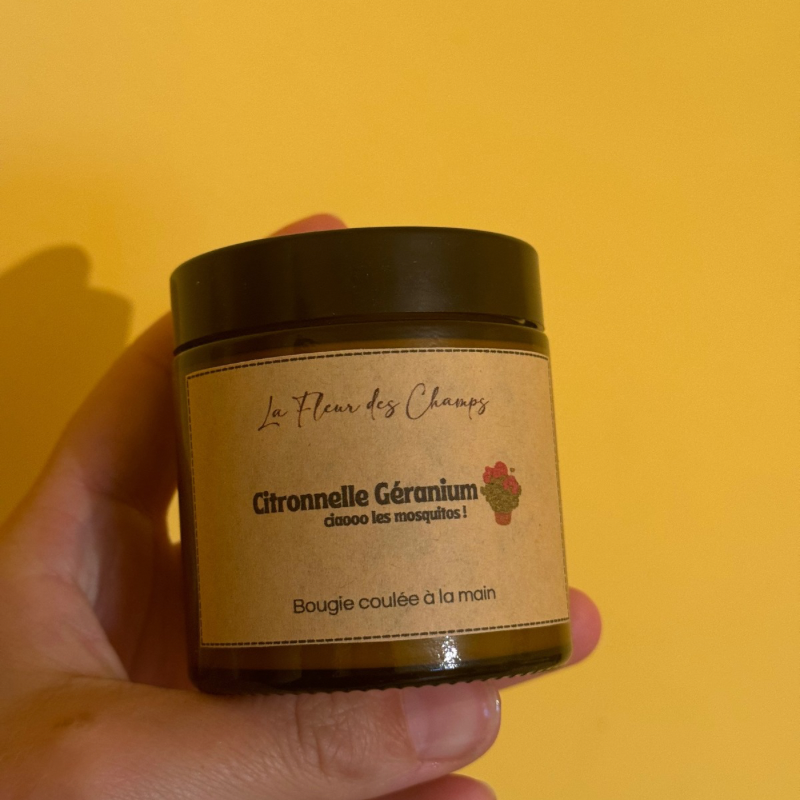 Bougie Citronnelle Géranium - anti moustiques – Image 3