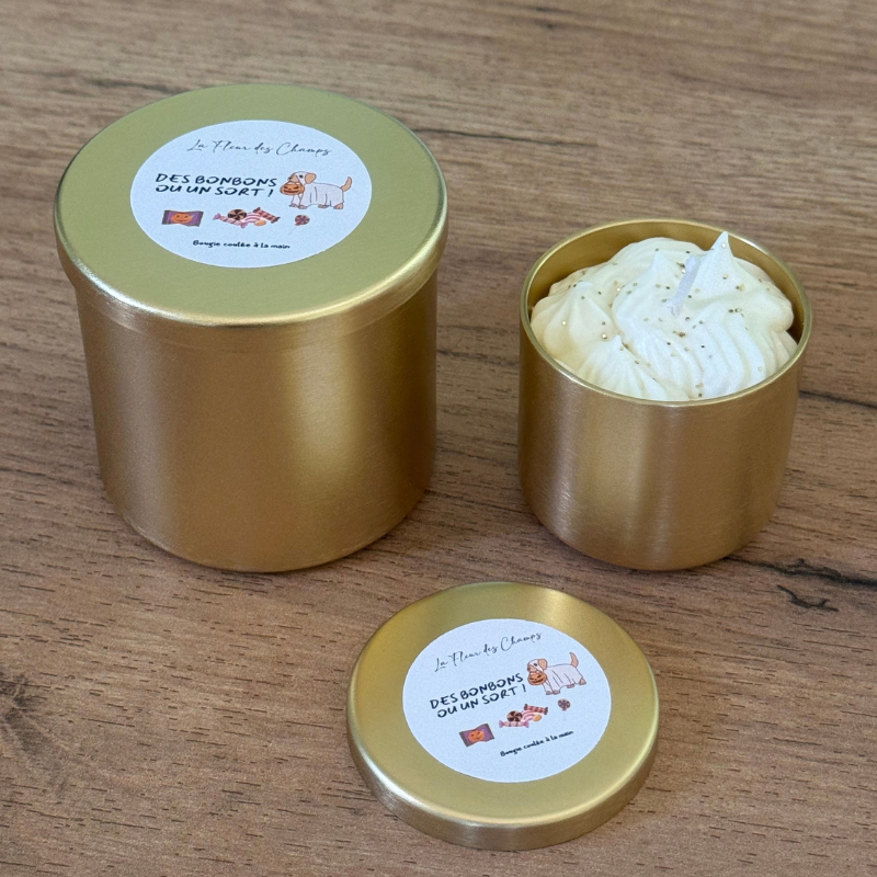 Bougie mini dorée des bonbons ou un sort ! – Image 4
