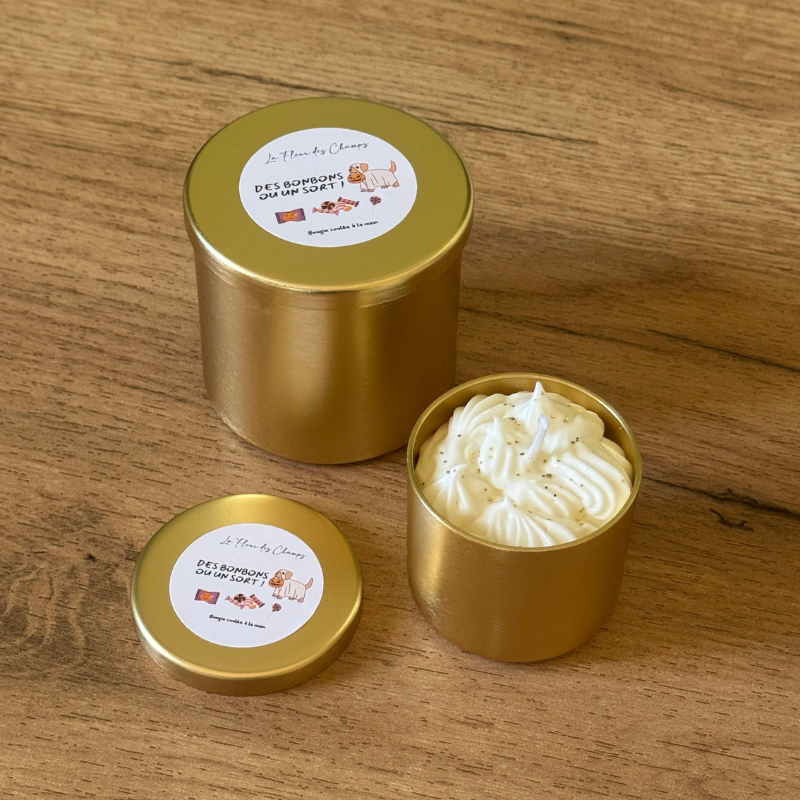 Bougie mini dorée des bonbons ou un sort ! – Image 5